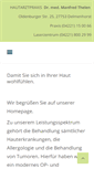 Mobile Screenshot of hautarzt-thelen.de